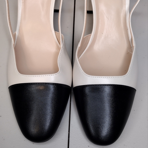 Nine West Nudora Women's Business Office Classic Slingback Cap Toe Block Heels - Picture 8 of 15